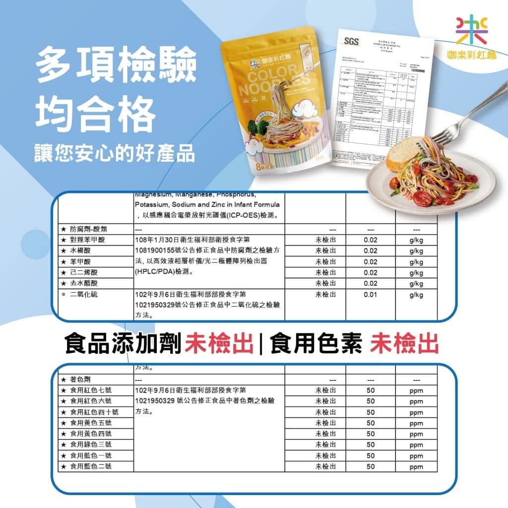 🇹🇼 咖樂彩虹麵480g