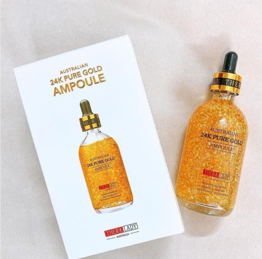 (現貨)Thera Lady: 保濕大金瓶 100ml 24K Pure Gold Ampoule 100ml (有效日期: 16/12/2026)