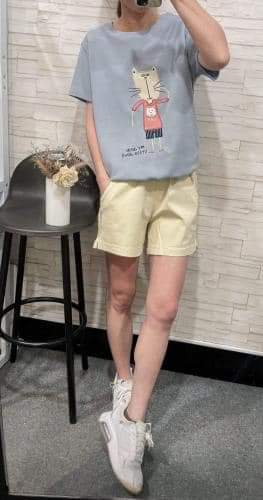 🇰🇷腰鬆緊短褲