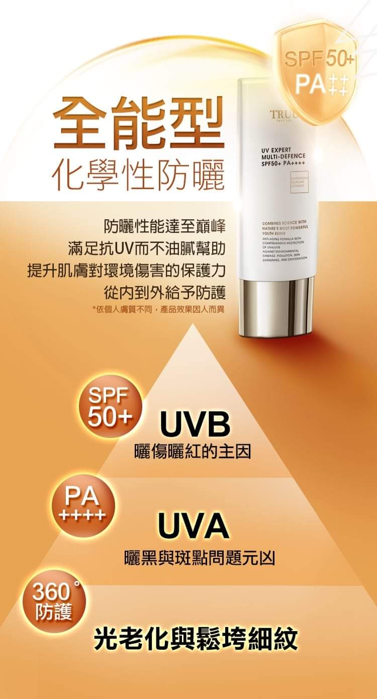 (預購3-4週)🇹🇼TRUU童-高效全能水感防曬乳50ml SPF50+PA++++